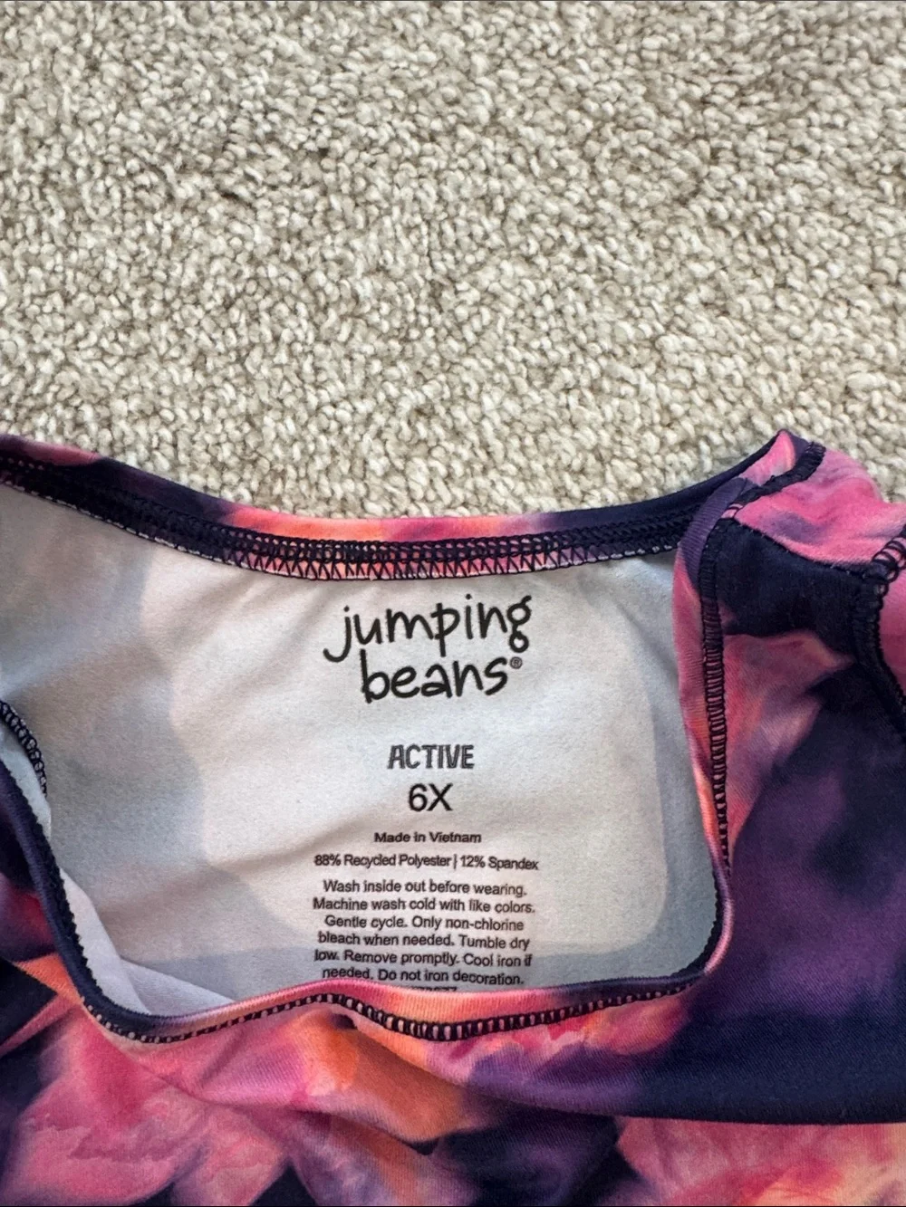 Jumping Beans Girls Floral Purple & Pink Active set